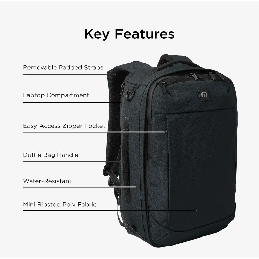 TravisMathew Lateral Convertible Backpack Briefcase LA Dodgers World Series 2024